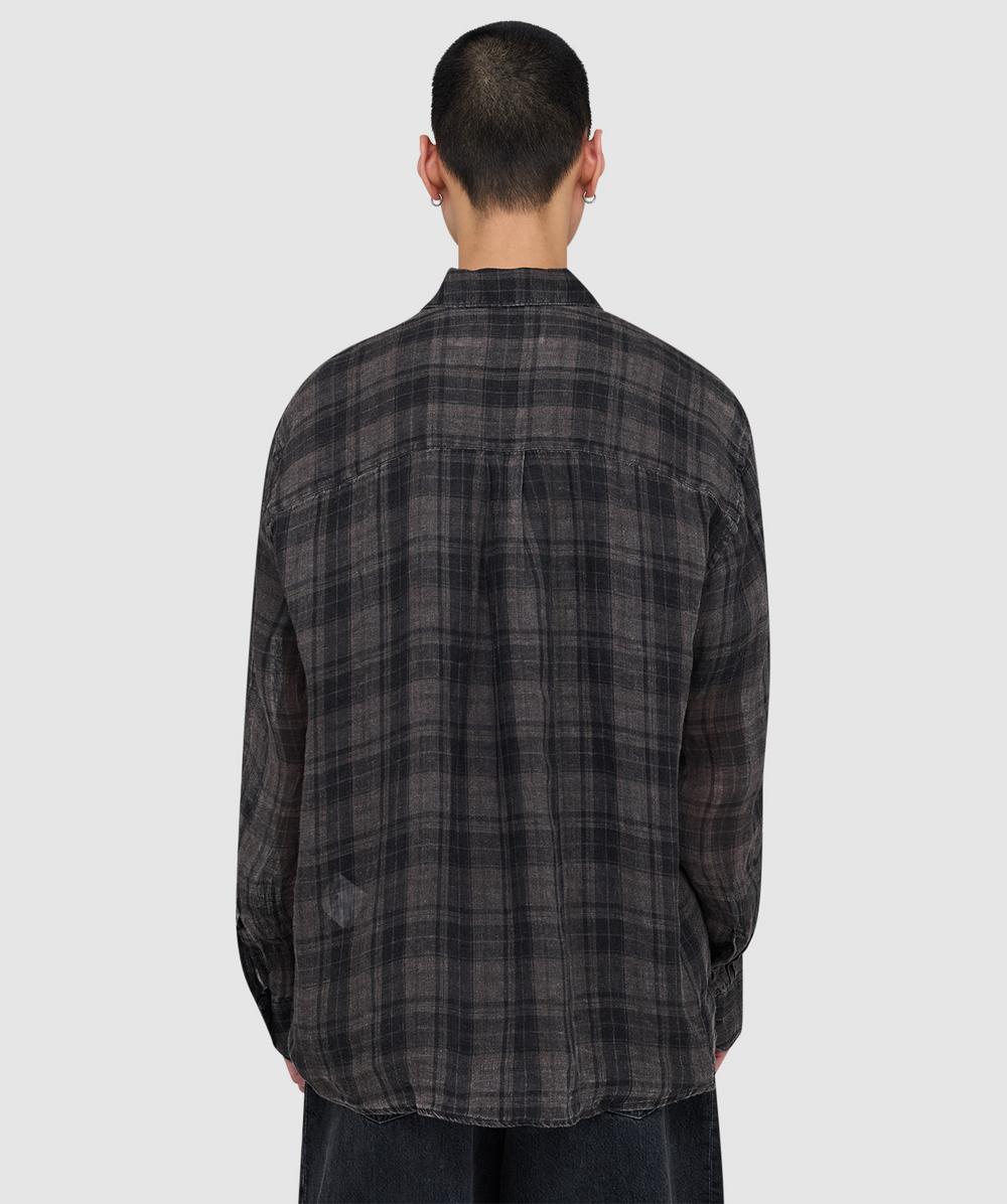 Our Legacy Above shirt | PENUMBRA CHECK SHEERCOAT LINEN | SEVENSTORE