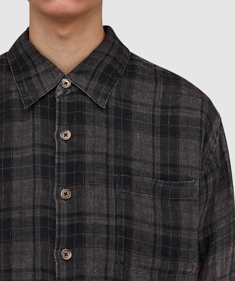 Our Legacy Above shirt | PENUMBRA CHECK SHEERCOAT LINEN | SEVENSTORE