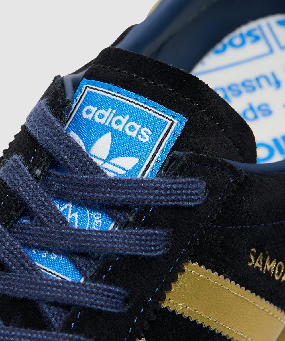 adidas gazelle silver green womens adidas SPZL Samoa II Tech Indigo / Gold – Très Bien main image 0