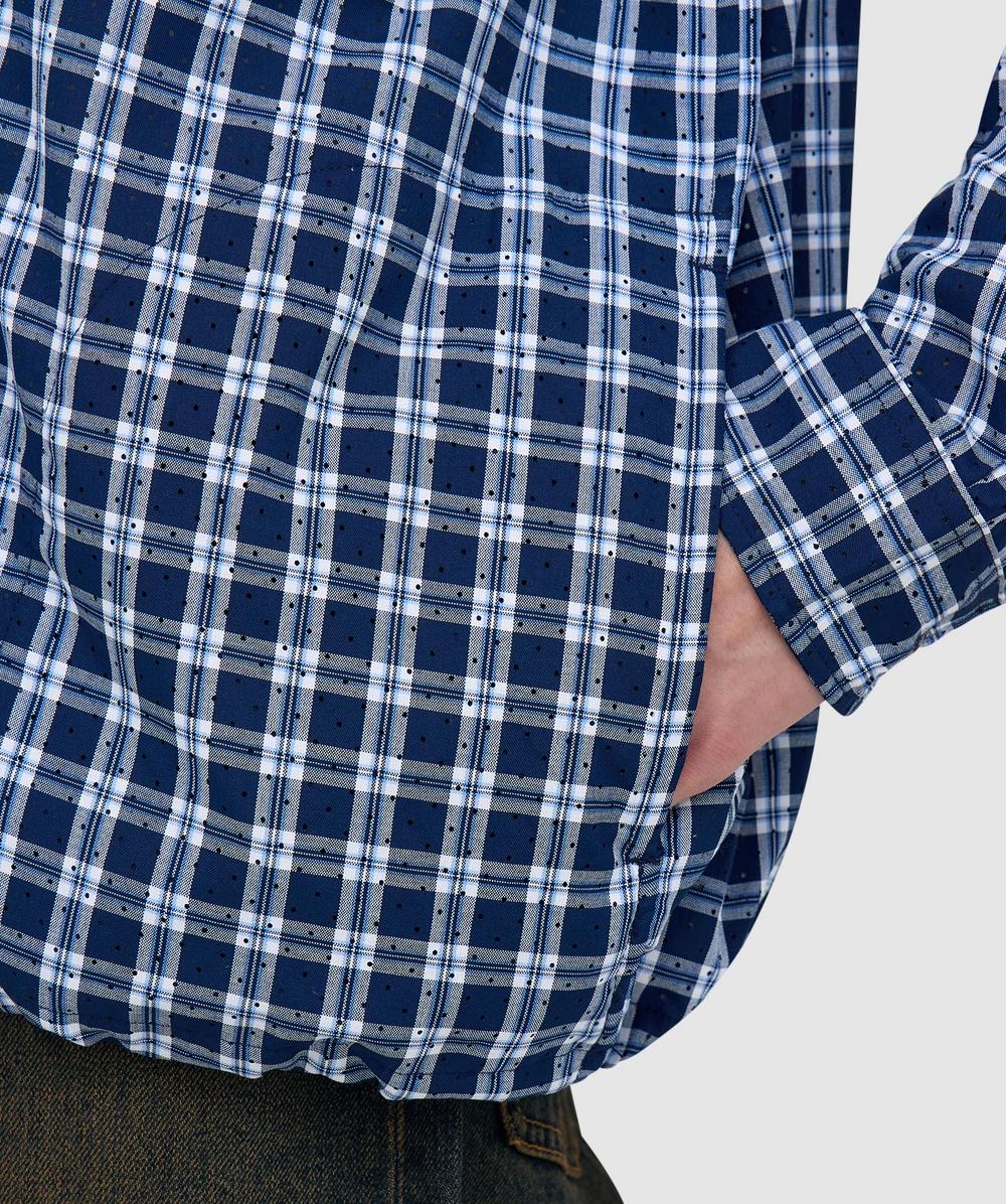 Beams Half zip pullover shirt | BLUE | SEVENSTORE