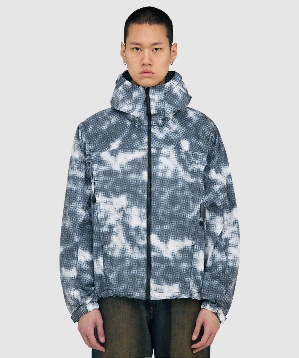 Beams Tech Zip Hoodie In Blue