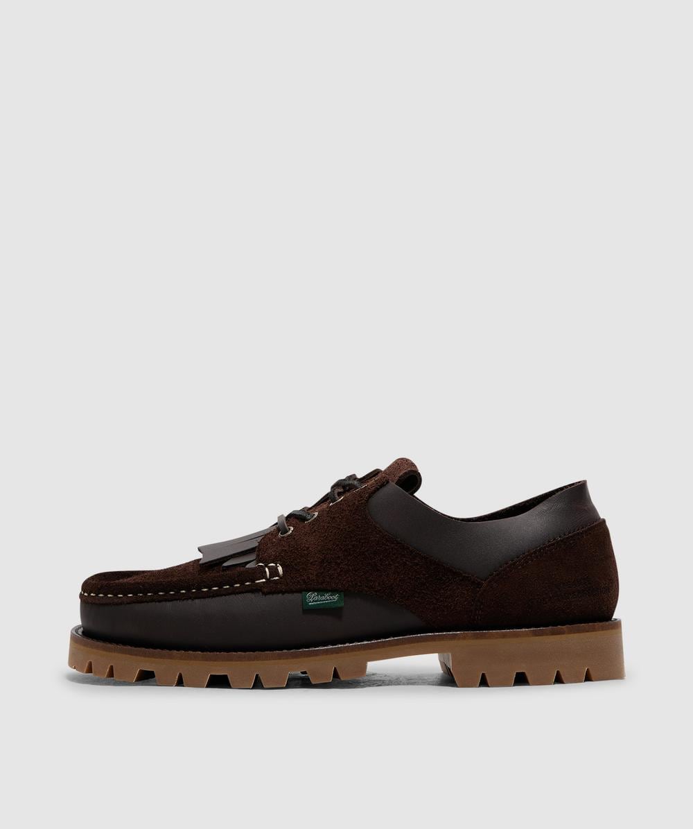 Paraboot X Universal Works Thiers Shoe (Lisse Cafe - 10) - Size 10 - Men's, Unisex