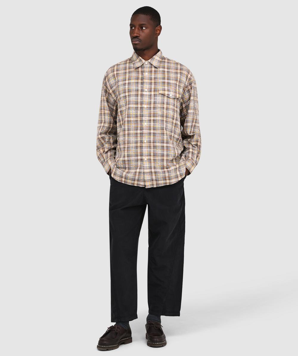 FrizmWORKS Uneven check shirt | YELLOW | SEVENSTORE
