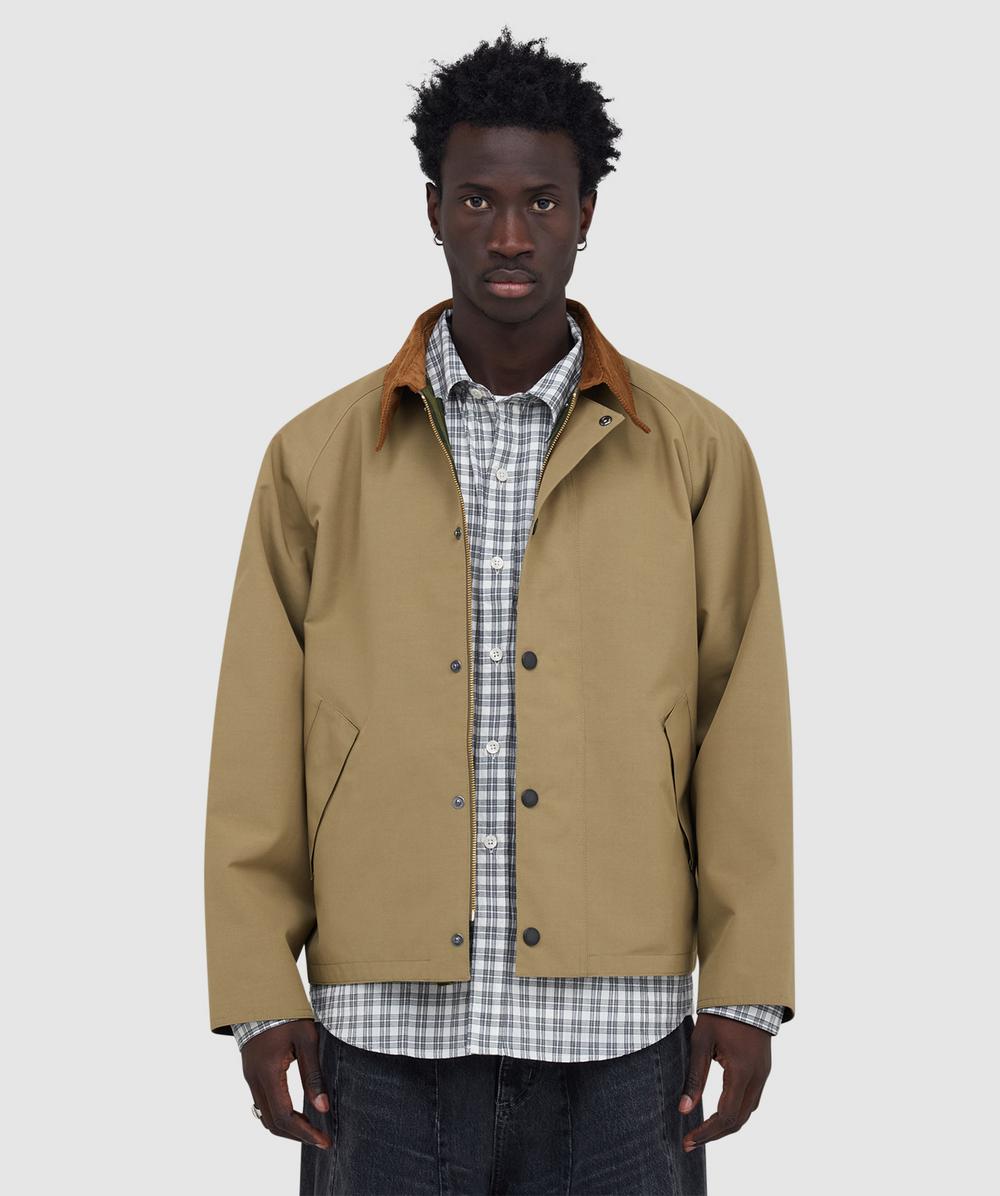 Barbour Reversible Transporter Jacket Casual Jacket In Brown