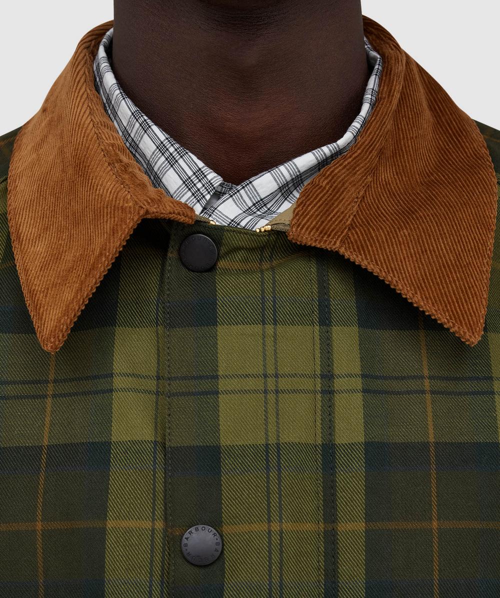 BARBOUR × SALON REVERSIBLE TRANSPORT 36 Barbour Oversized Reversible Transport Jacket (Sage) – Number Six