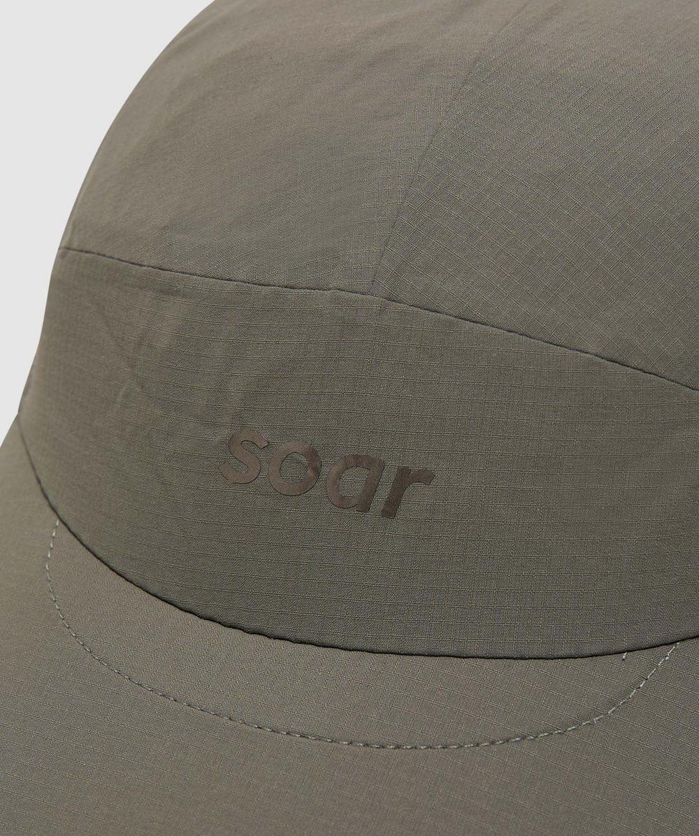 soar running Artefact Cap グレー SOAR Men's Logo Run Cap in Grey Soar Running