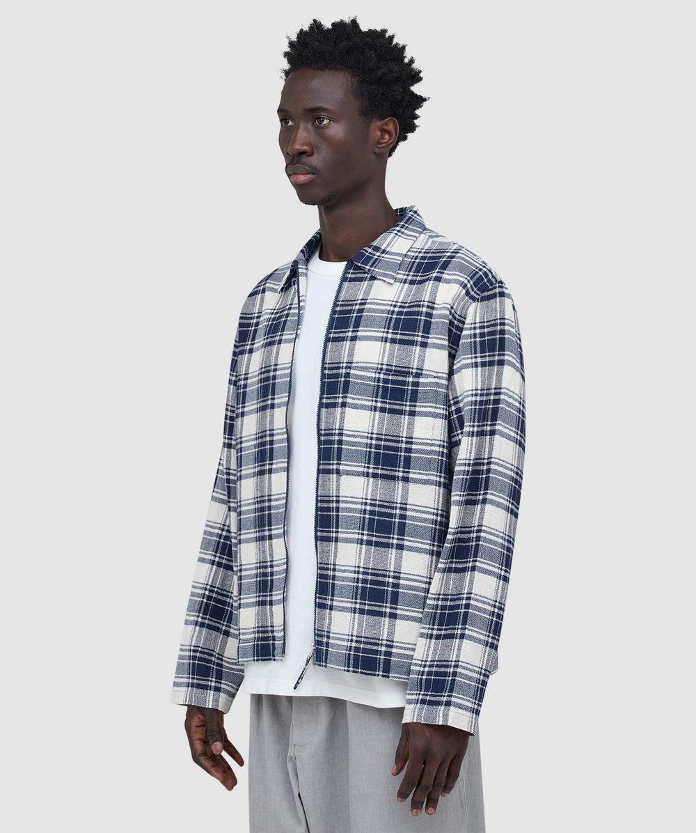Universal Works Zip shirt | NAVY | SEVENSTORE