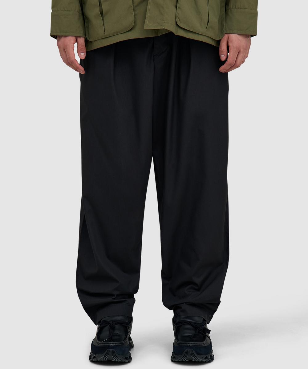 Universal Works Pleated Track Pant In Black