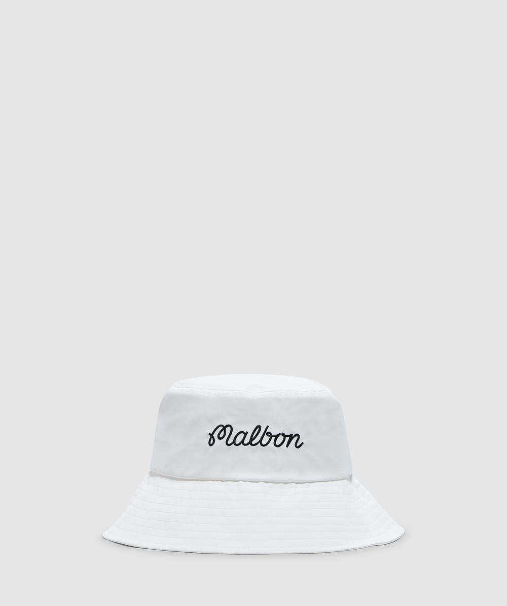 Malbon Golf Bucket Hat In White