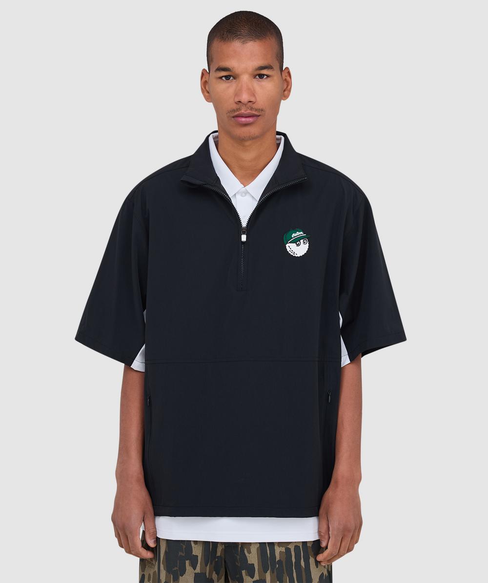 Malbon Golf Pine Windshirt (Black - L) - Size L, Male