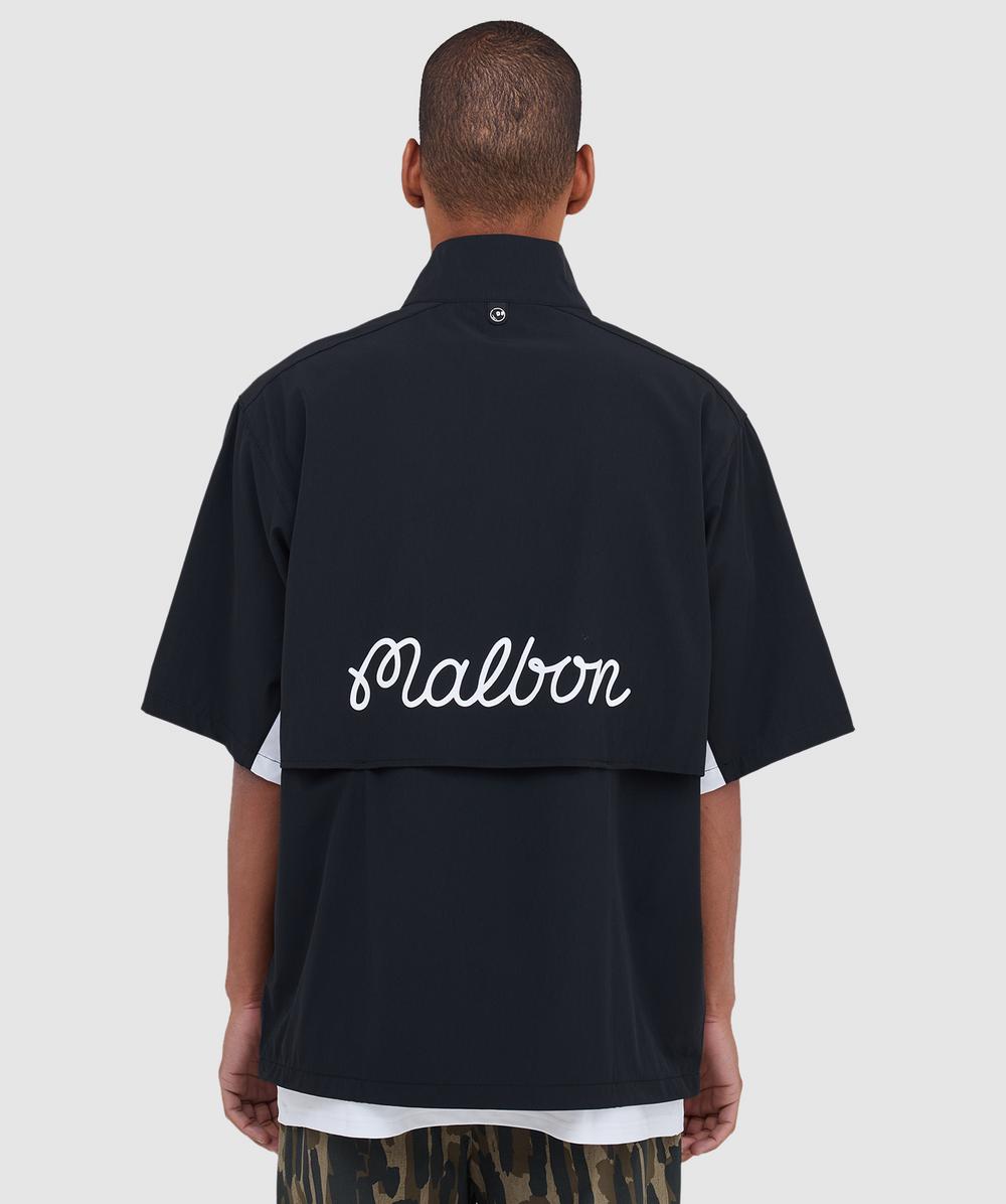 Malbon Golf Pine windshirt | BLACK | SEVENSTORE