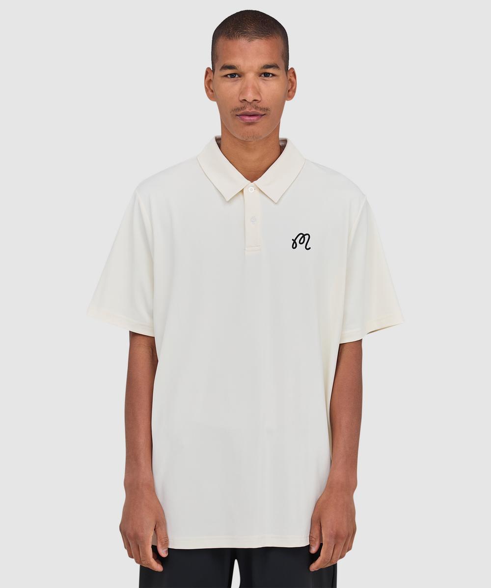 Malbon Golf Fairway Polo Shirt In White