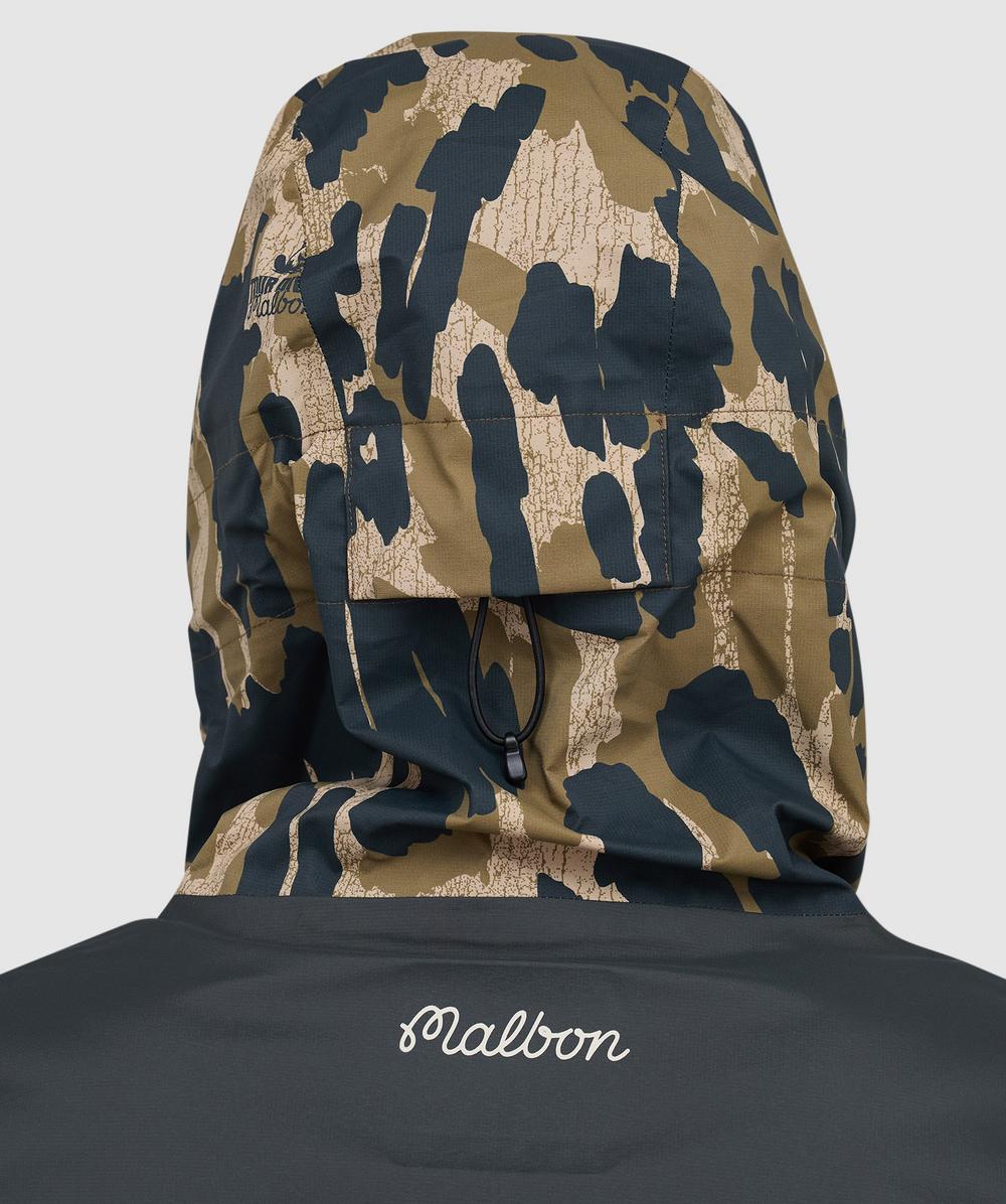 Malbon Golf Tour divot camo rain jacket | BARK CAMO | SEVENSTORE