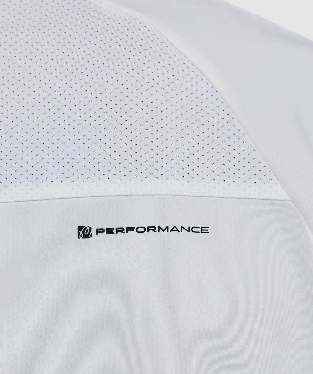 Malbon Golf Performance zip polo shirt | WHITE | SEVENSTORE