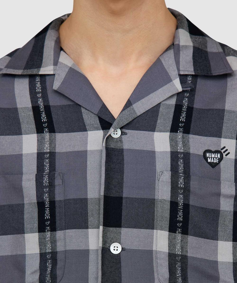 Human Made Open collar check shirt | BLACK | SEVENSTORE