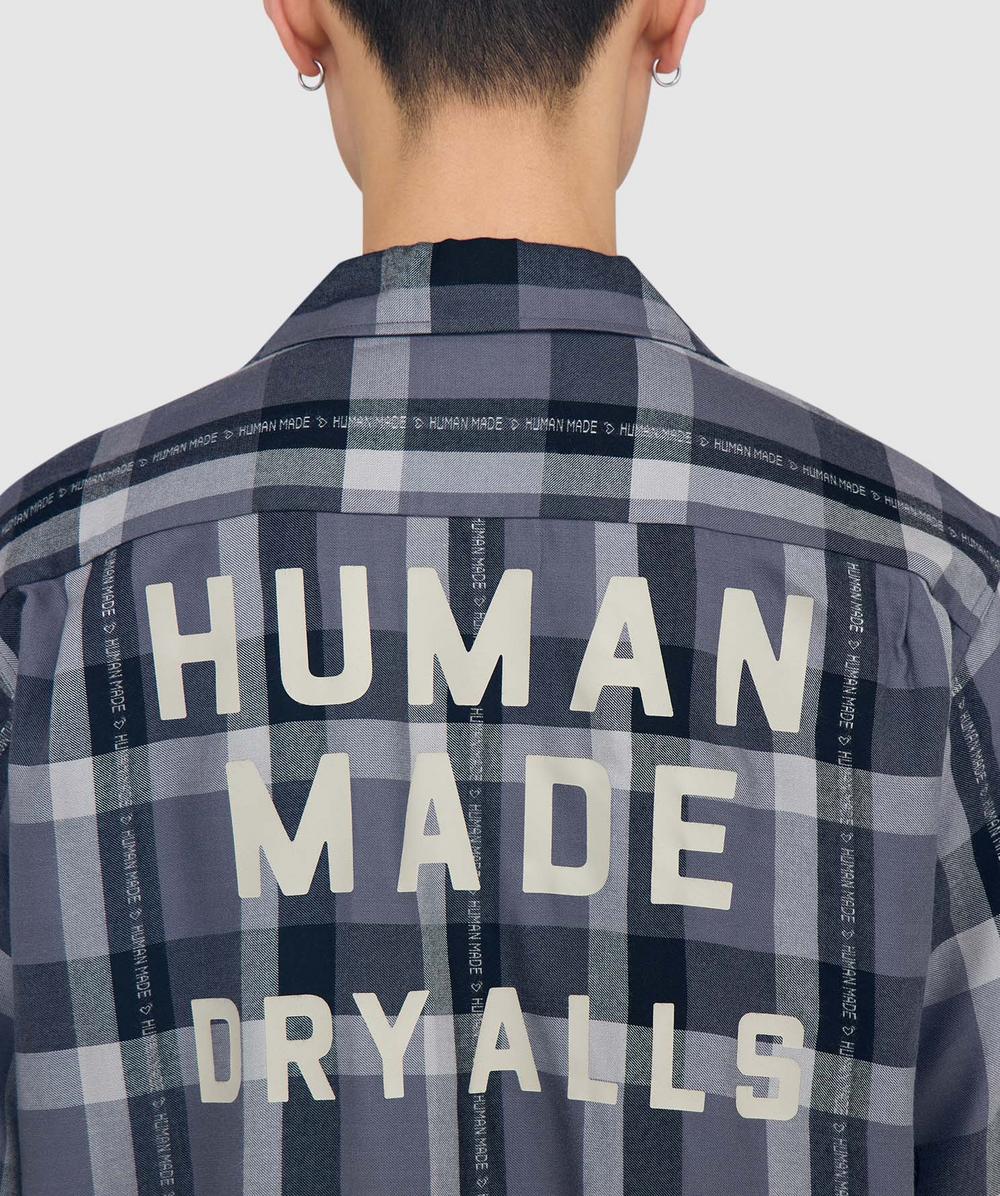 Human Made Open collar check shirt | BLACK | SEVENSTORE