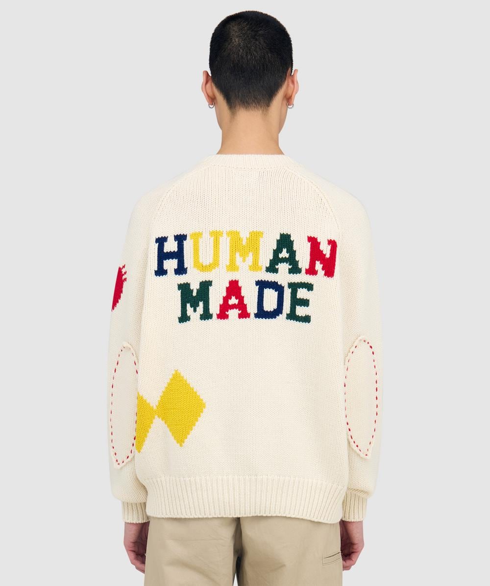 Human Made Low gauge knit sweater | WHITE | SEVENSTORE