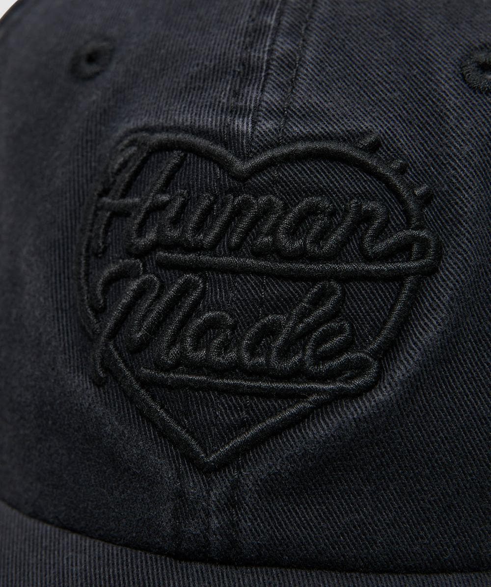 Human Made 6 panel twill cap | BLACK/BLACK | SEVENSTORE