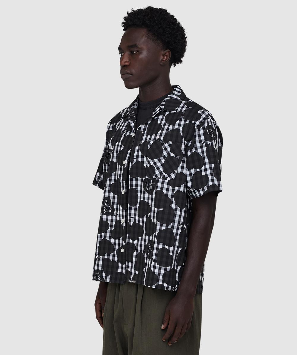 Human Made Heart gingham check shirt | BLACK | SEVENSTORE