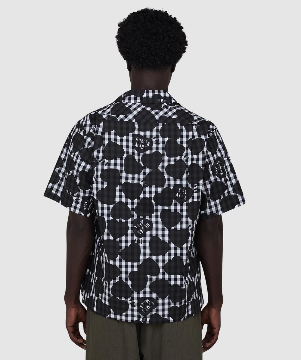 Human Made Heart gingham check shirt | BLACK | SEVENSTORE