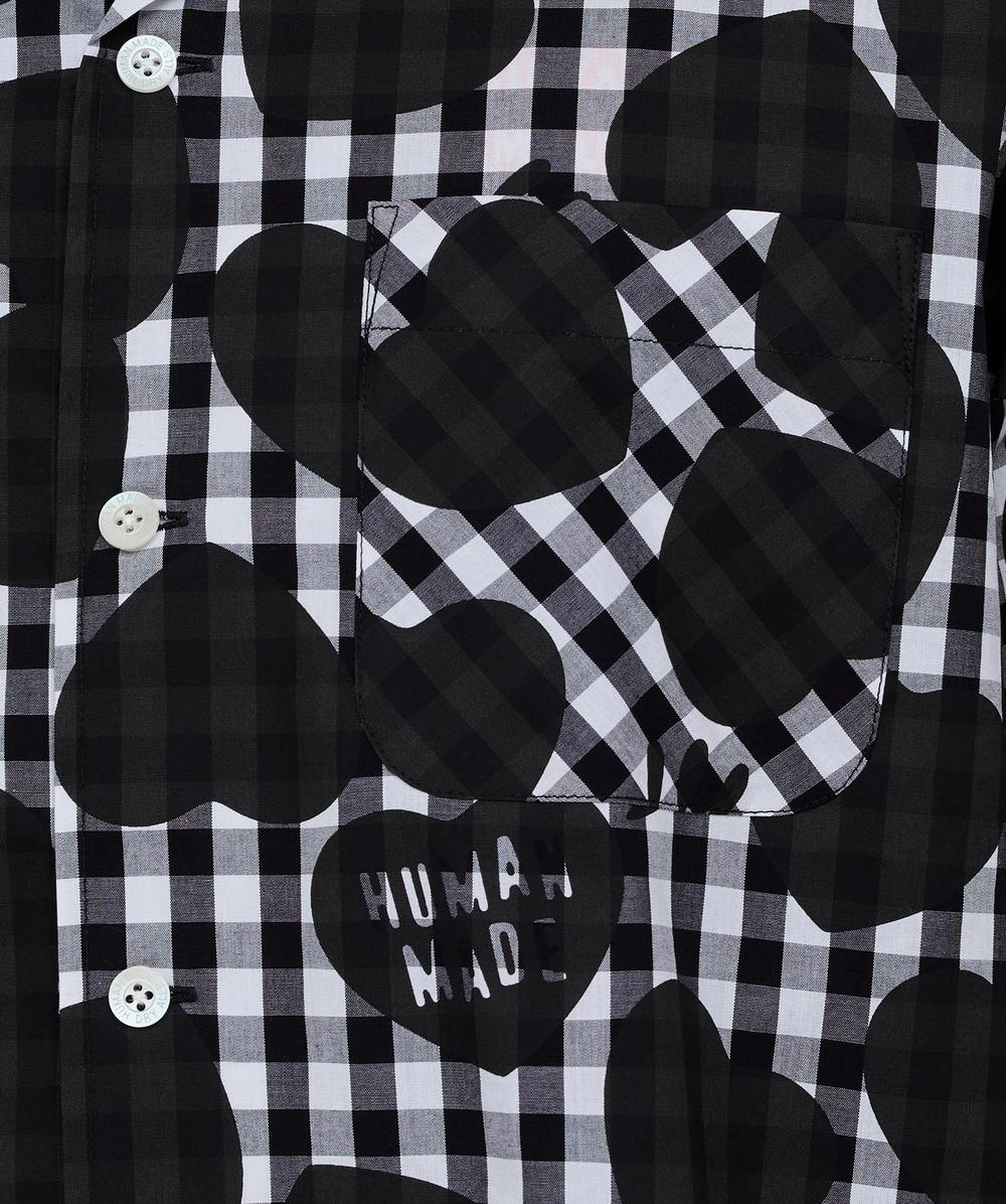 Human Made Heart gingham check shirt | BLACK | SEVENSTORE