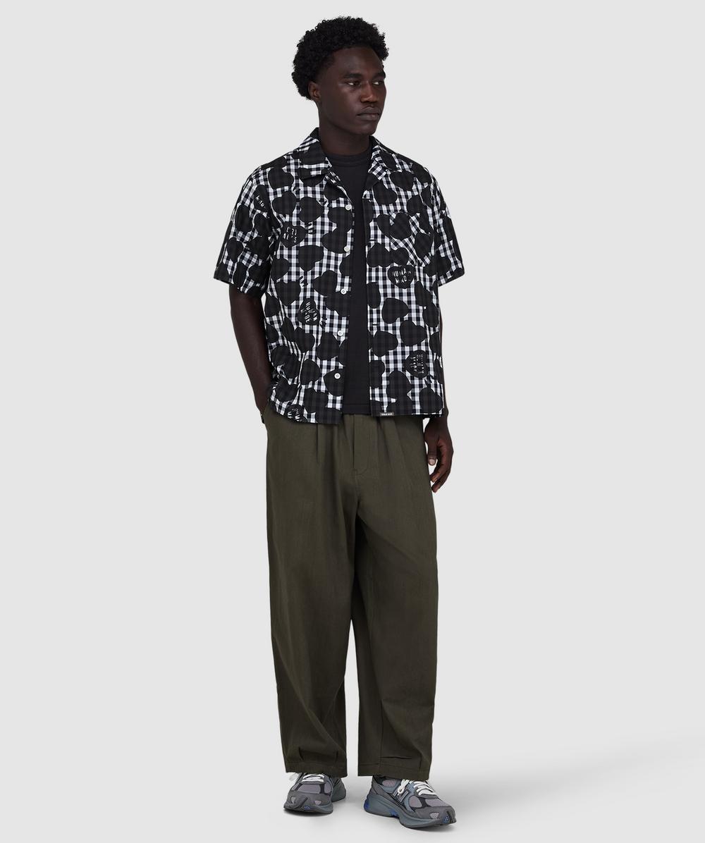 ヒューマンメイド Heart Gingham Check Shirt シャツ Human Made Heart gingham check shirt | BLACK | SEVENSTORE
