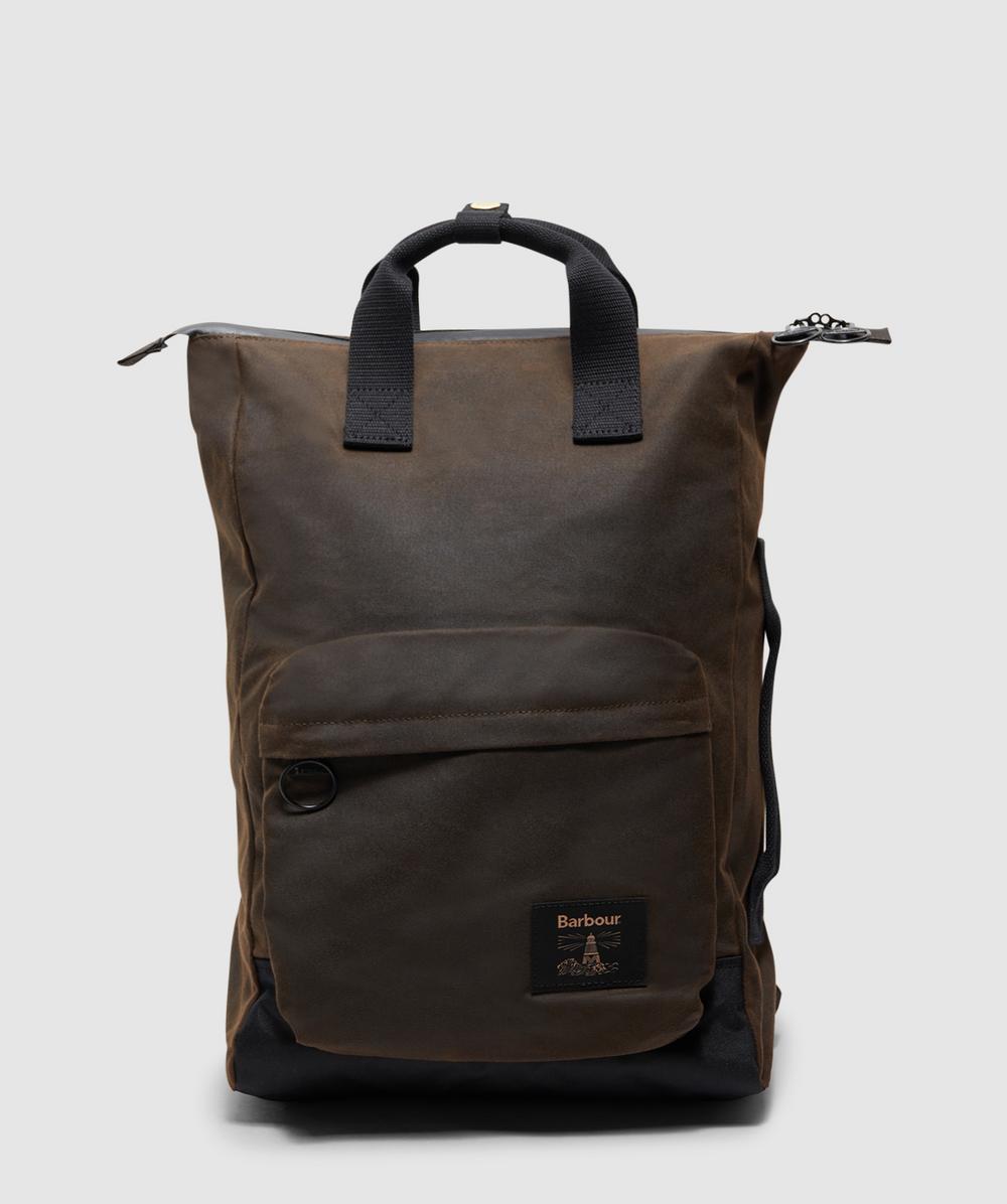 Barbour Field Wax Backpack In Brown