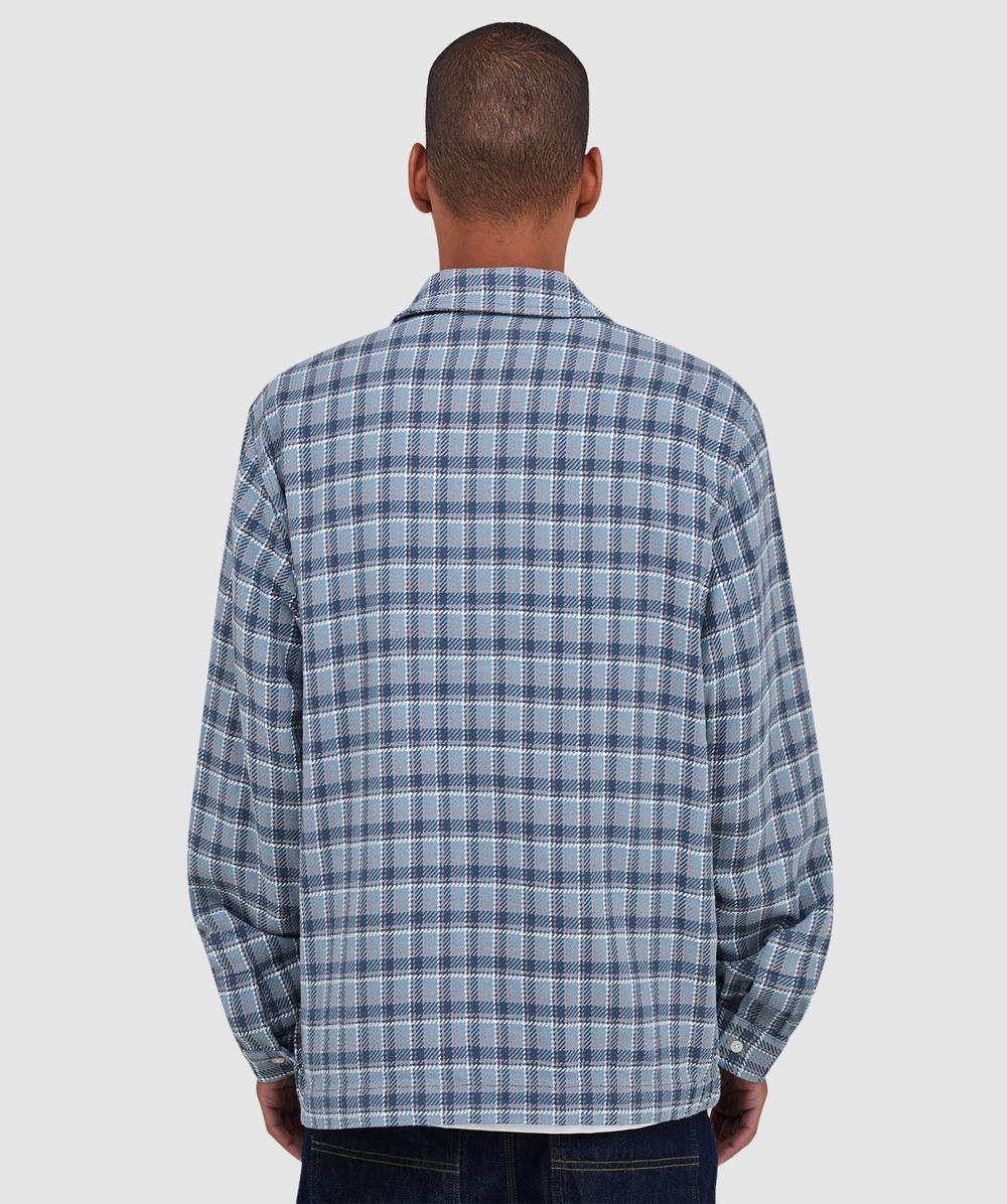 BAPE - A Bathing Ape Bape check zip shirt | NAVY | SEVENSTORE
