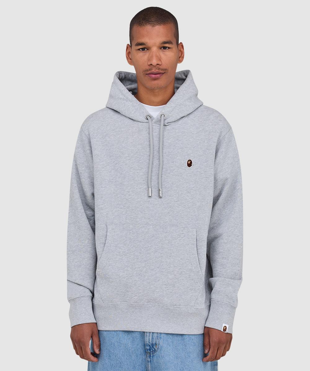Bape - A Bathing Ape One Point Pullover Hoodie In Gray