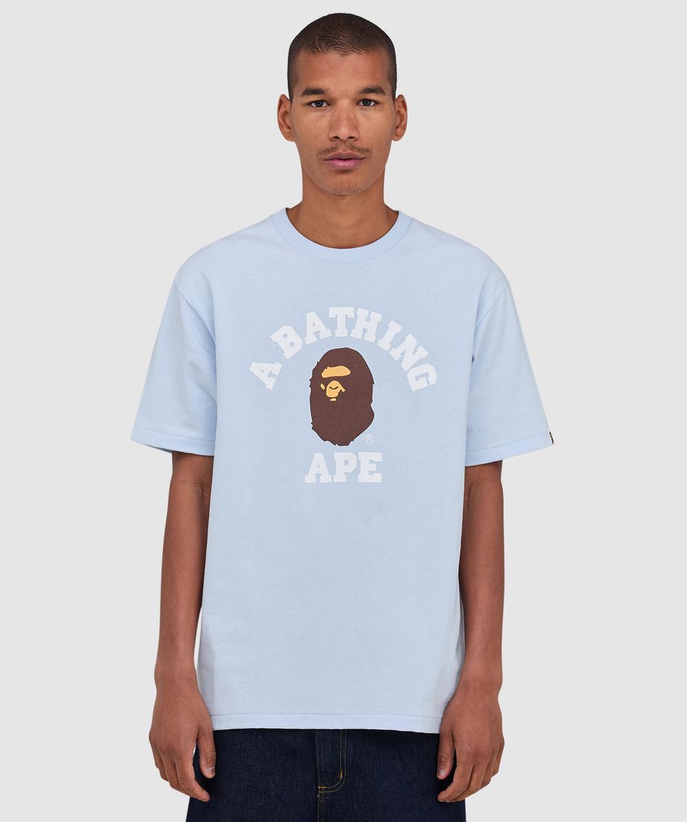Bape - A Bathing Ape 1st Camo College T-shirt In Blue