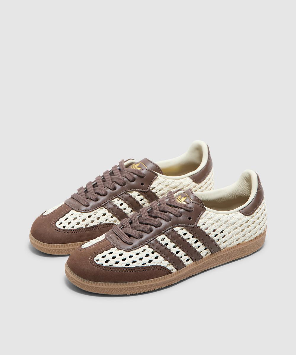 adidas Samba OG 'Basketweave' sneaker | CREAM WHITE/EARTH STRATA/GOLD MET.  | SEVENSTORE