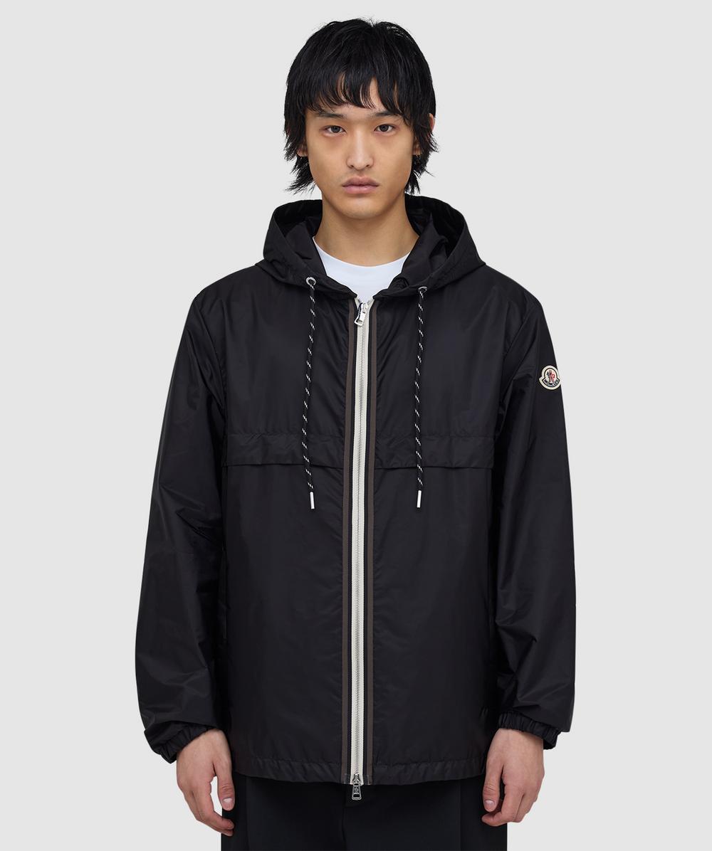 Moncler Nidge zip trim shell jacket | BLACK | SEVENSTORE Moncler Nidge zip trim shell jacket | BLACK | SEVENSTORE
