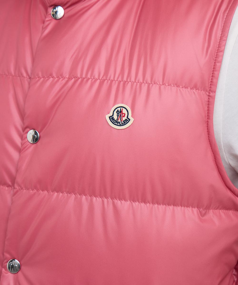 Moncler Restigo down gilet | PINK | SEVENSTORE