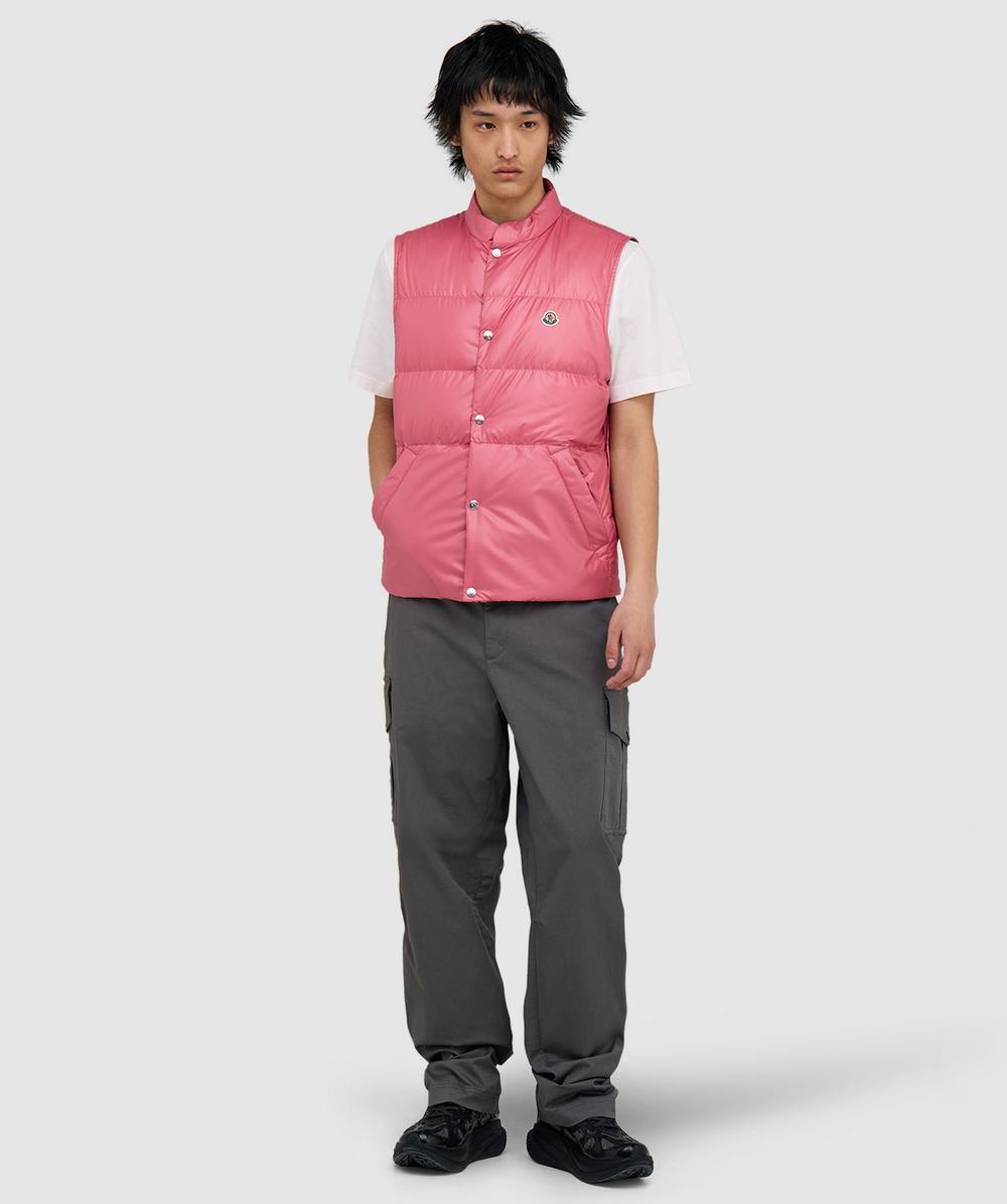 Moncler Restigo down gilet | PINK | SEVENSTORE