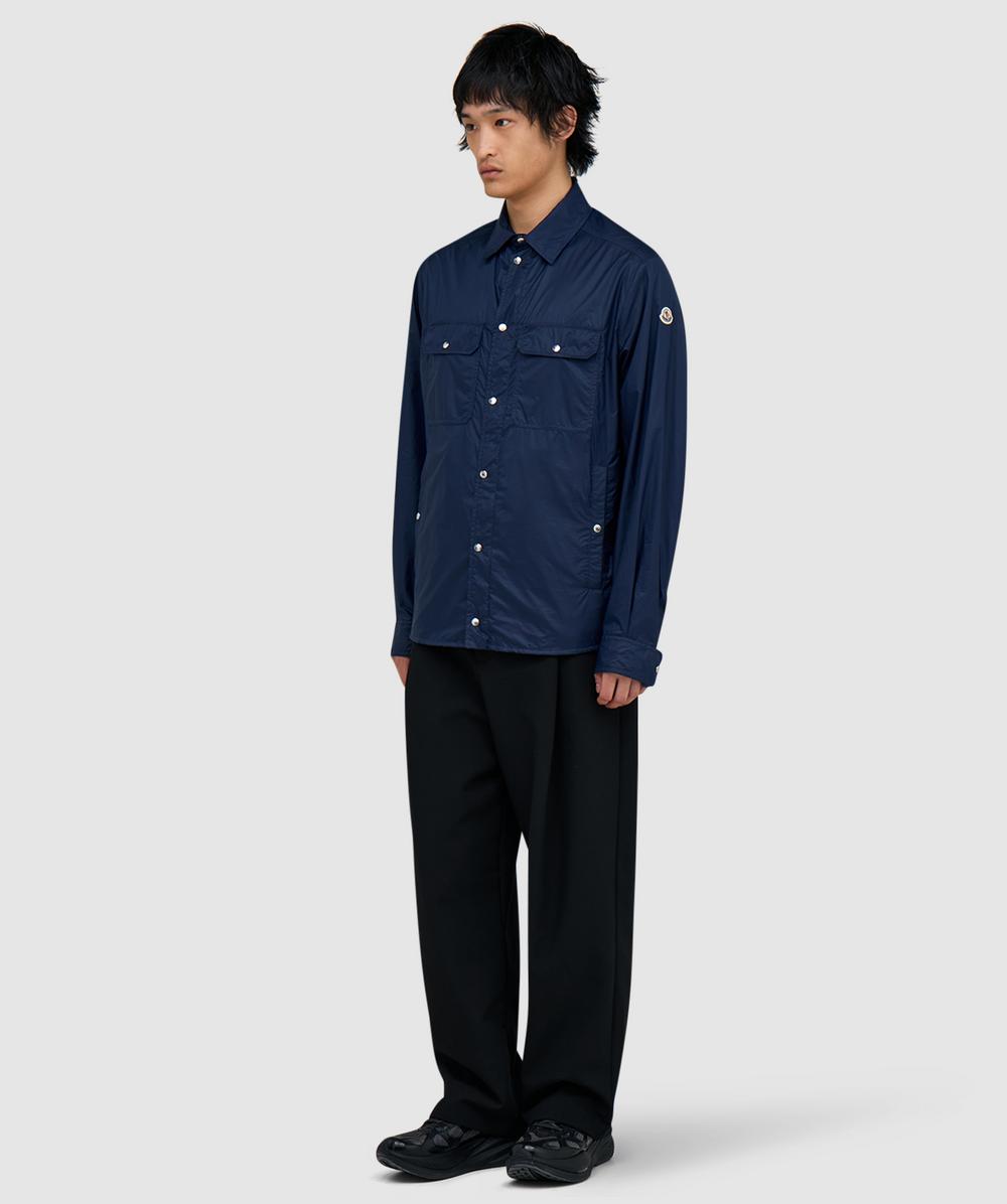Moncler Nylon ripstop overshirt | NAVY | SEVENSTORE