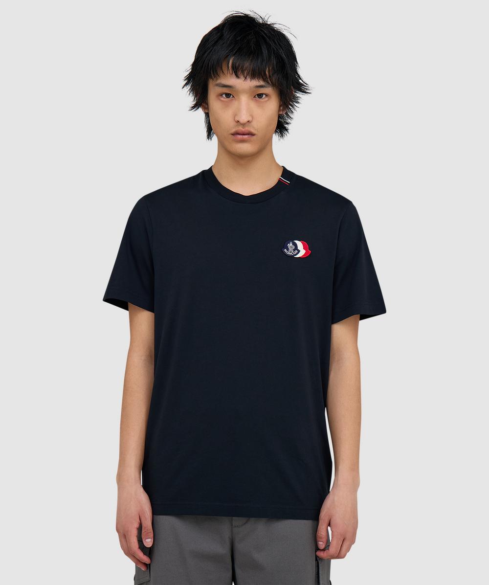 Moncler Tri logo t-shirt | NAVY | SEVENSTORE