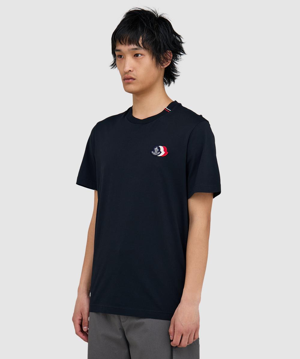 Moncler Tri logo t-shirt | NAVY | SEVENSTORE