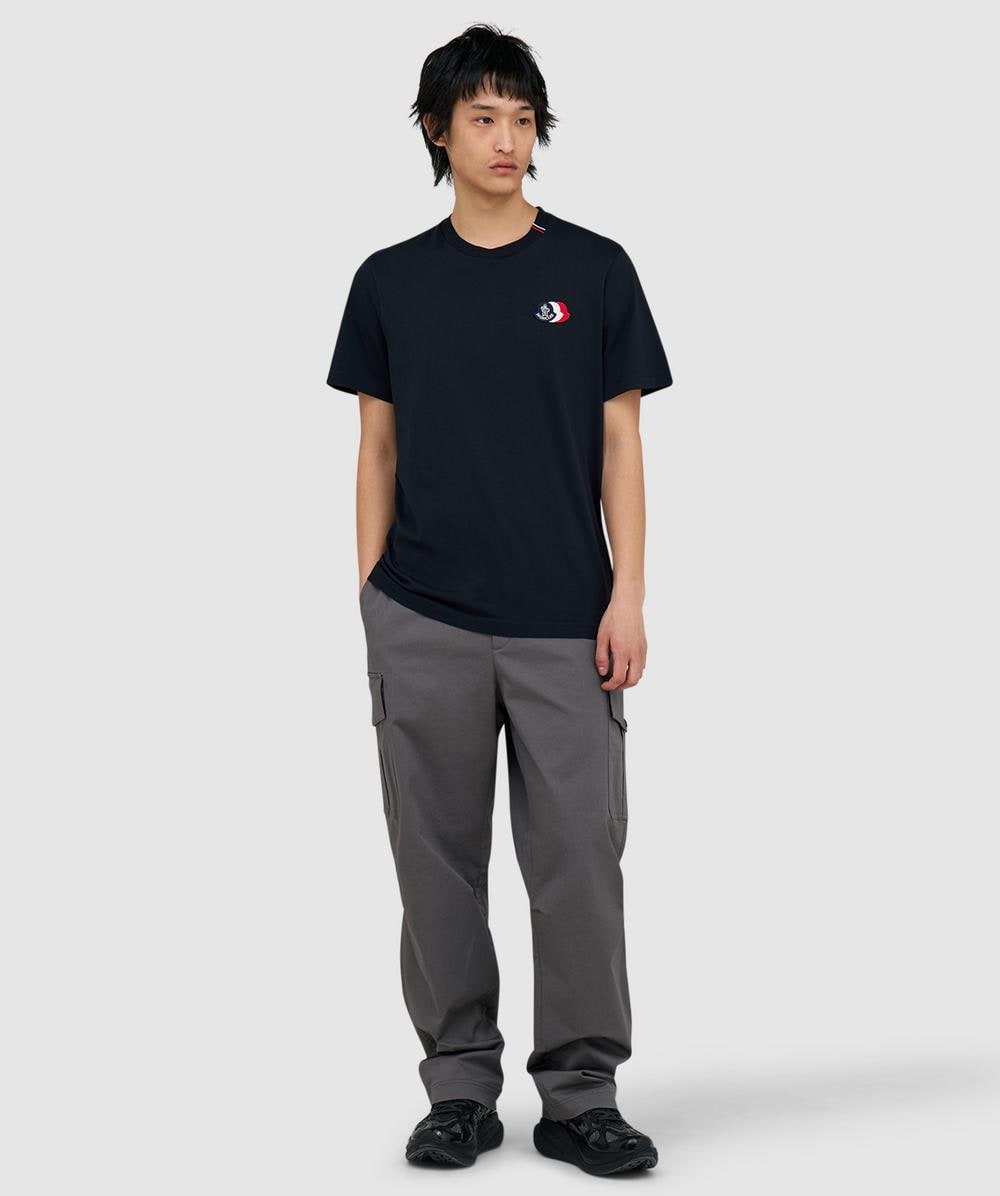 Moncler Tri logo t-shirt | NAVY | SEVENSTORE