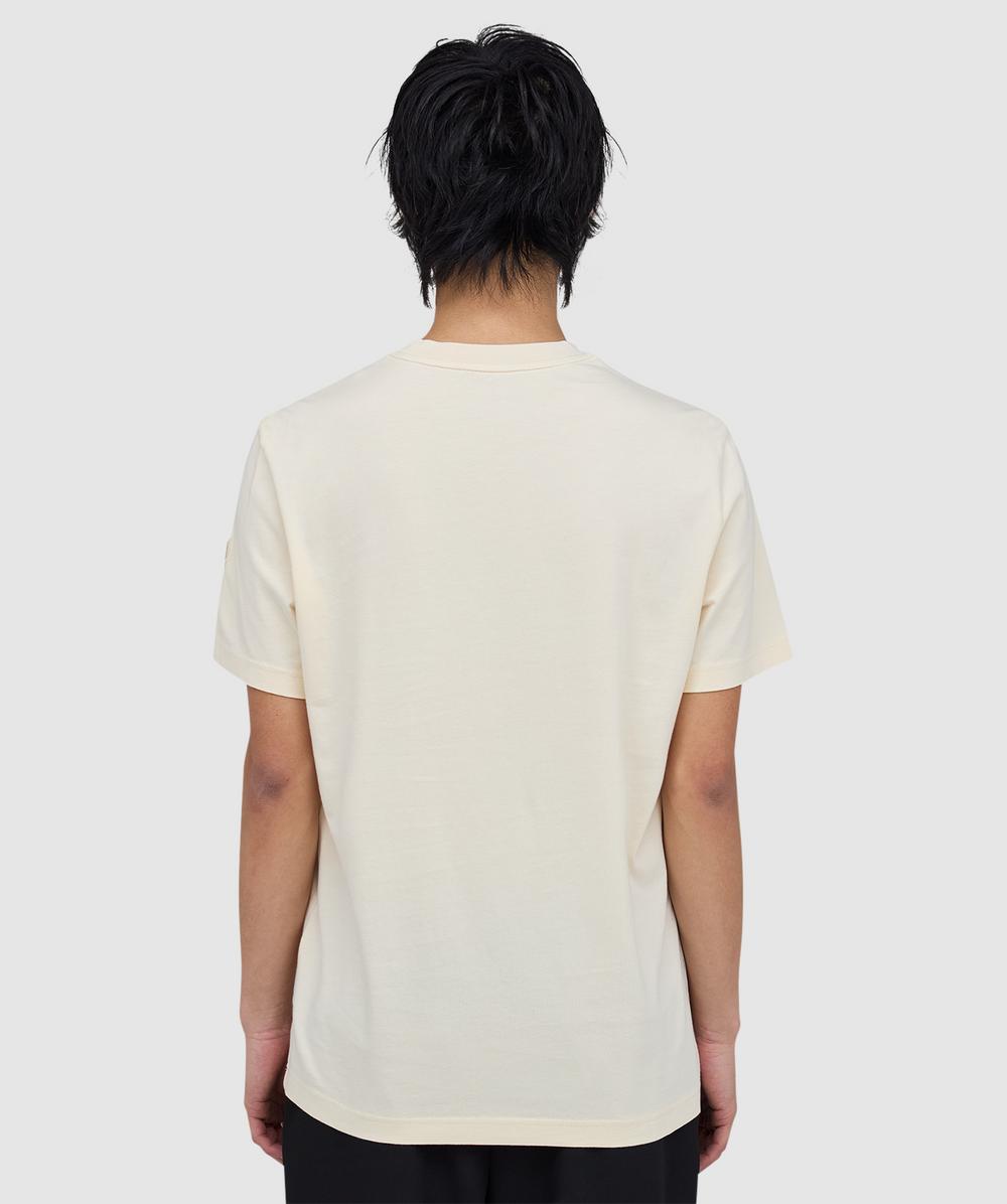 Moncler Linear logo t-shirt | BEIGE | SEVENSTORE