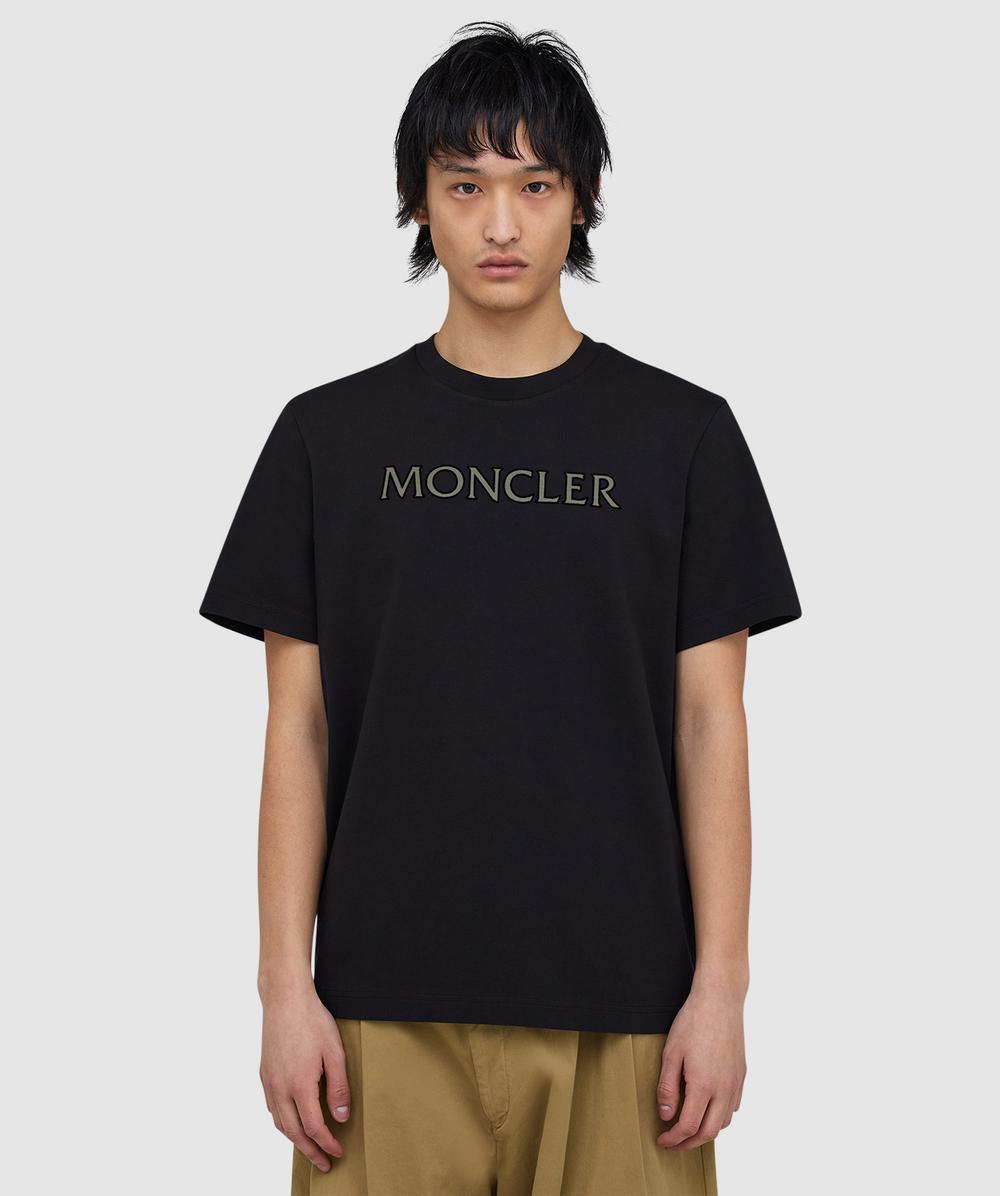 Moncler Linear logo t-shirt | BLACK | SEVENSTORE