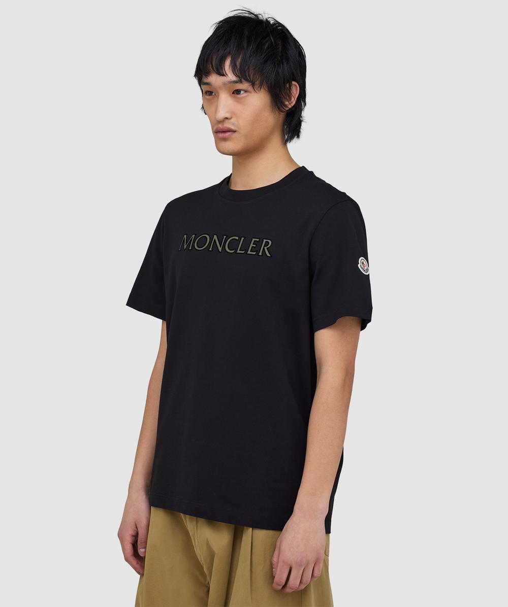 Moncler Linear logo t-shirt | BLACK | SEVENSTORE