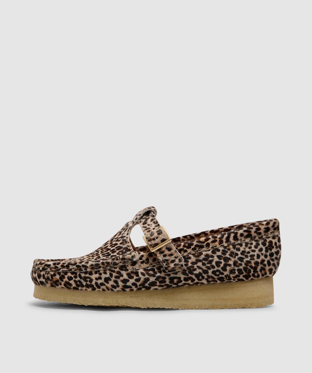 Clarks Originals Wallabee T-Bar Shoe (Leopard Print - 4) - Size 4 - Women's, Unisex