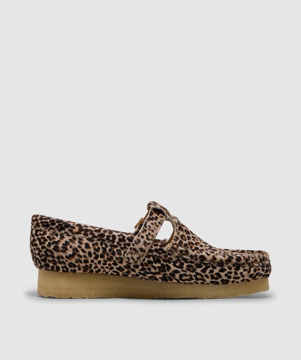 Clarks Originals Wallabee t-bar shoe | LEOPARD PRINT | SEVENSTORE