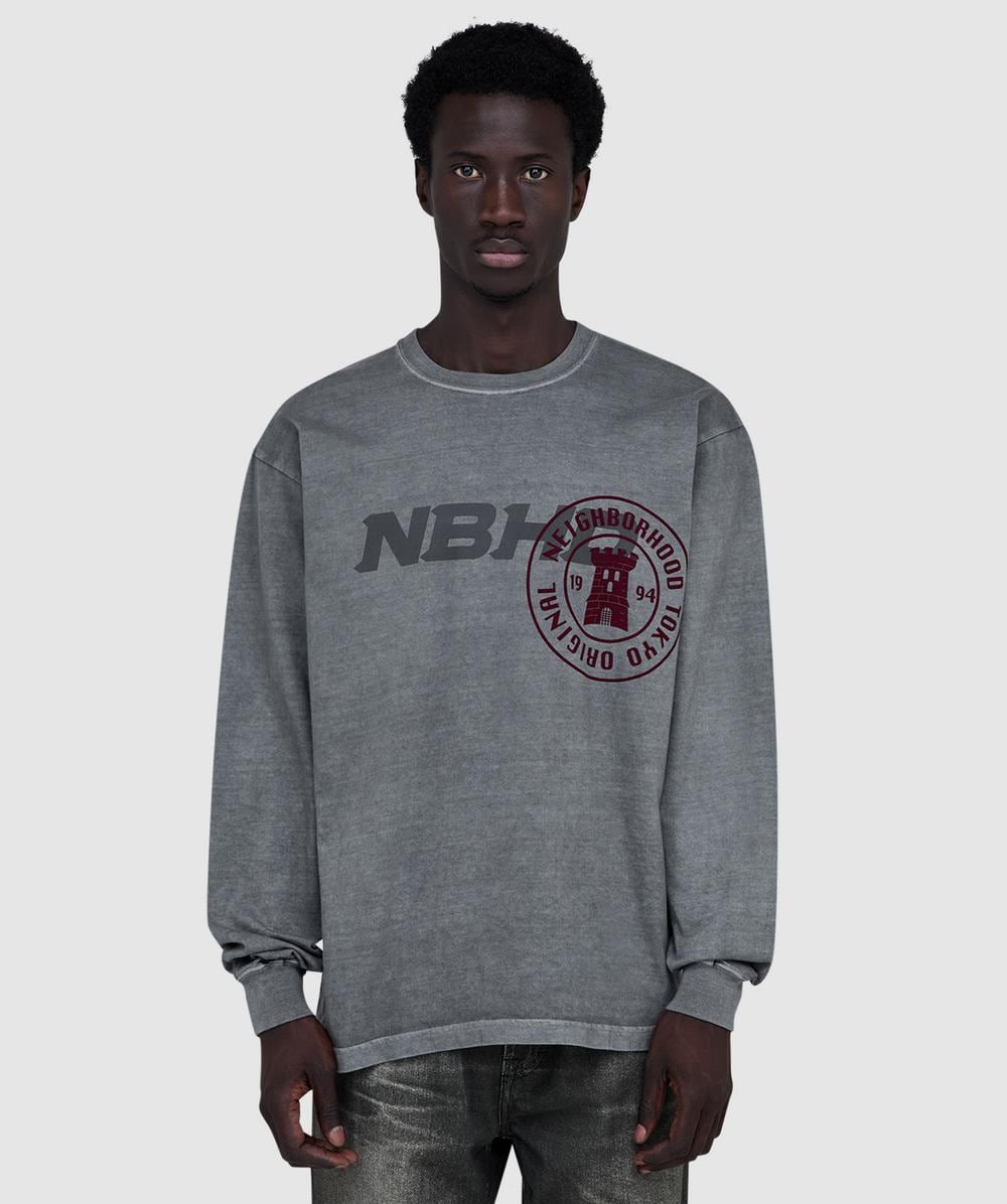 Neighborhood Nh. Tee Ls-7 T-shirt In Gray