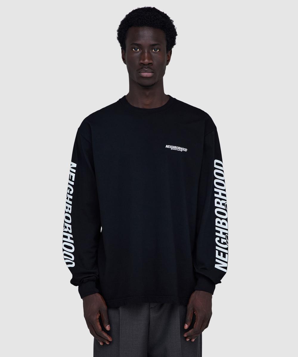 Neighborhood Nh. Tee Ls-1 T-shirt In Black