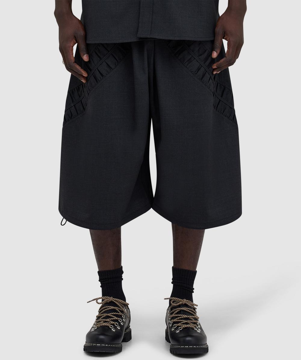 Sage Nation Fossil Wool Short In Blue