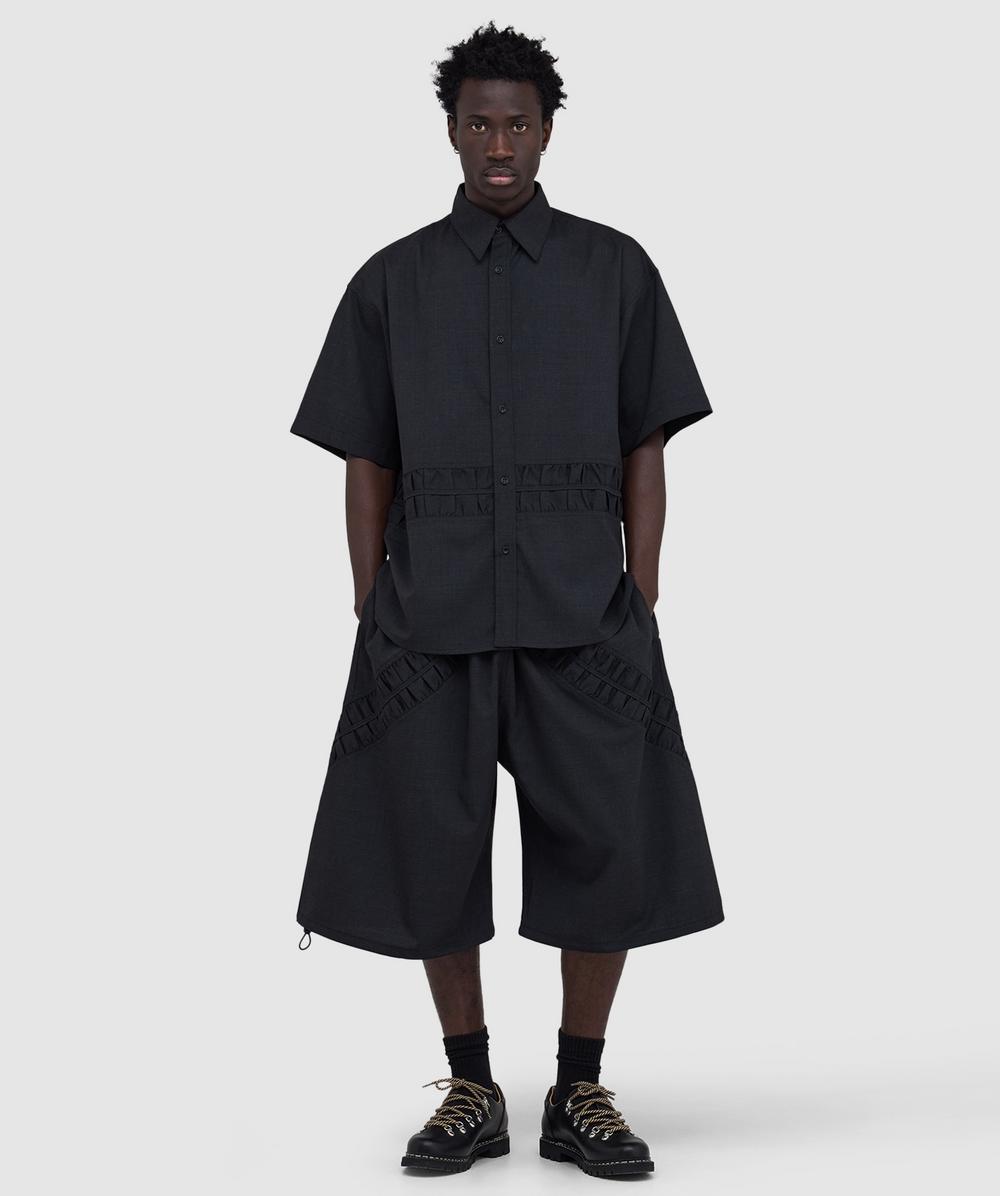 Sage Nation Fossil wool short | CHARCOAL | SEVENSTORE