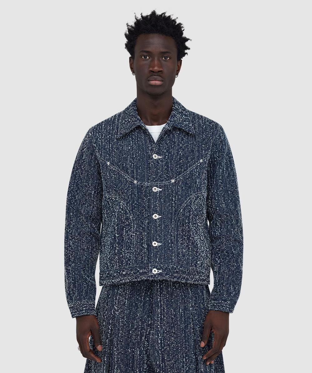 Sage Nation Denim Nep Jiji Jacket In Blue