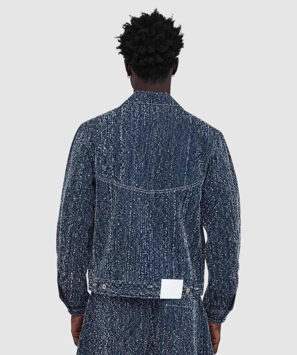 Sage Nation Denim nep jiji jacket | INDIGO NEEDLE PUNCH | SEVENSTORE