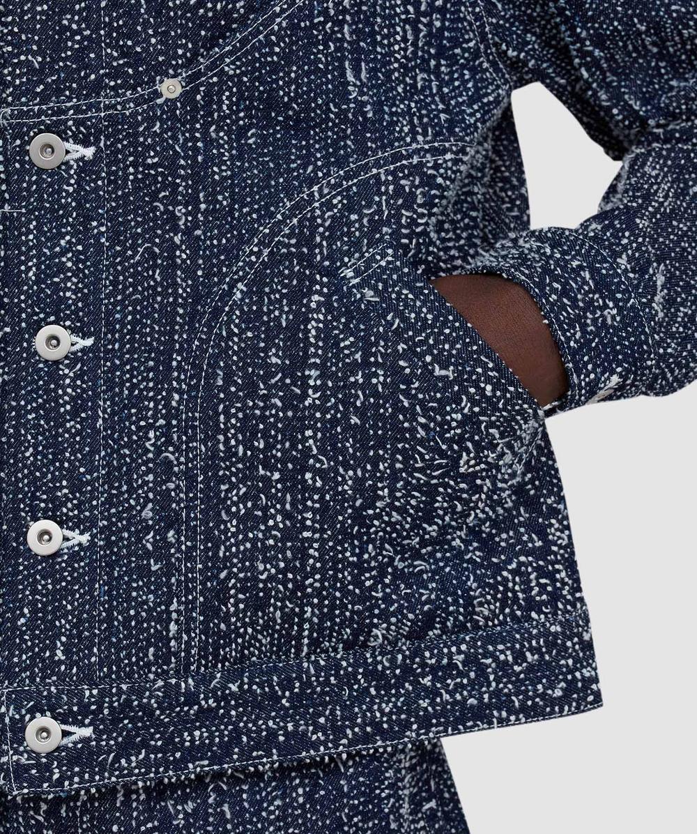 Sage Nation Denim nep jiji jacket | INDIGO NEEDLE PUNCH | SEVENSTORE